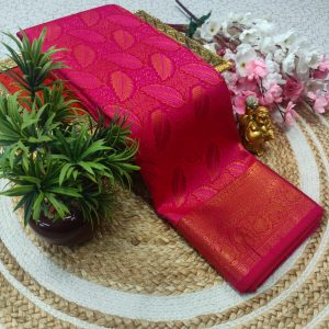 Samuthrika Pattu Style Fancy Wedding Saree | Grand Pallu & Attached Blouse-0018