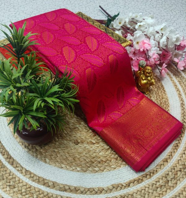 Samuthrika Pattu Style Fancy Wedding Saree | Grand Pallu & Attached Blouse-0018