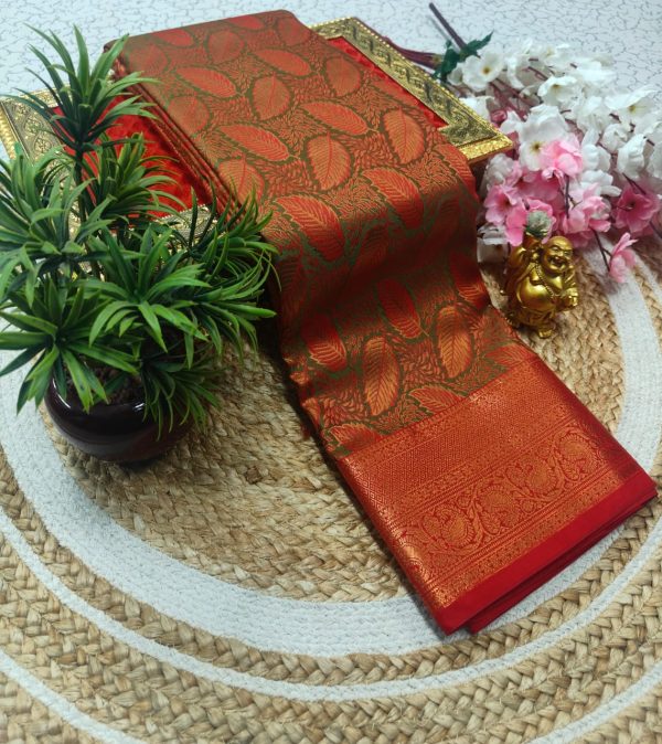Samuthrika Pattu Style Fancy Wedding Saree | Grand Pallu & Attached Blouse-0014