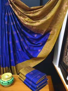 Exclusive Kanchipuram Maha Slub Silk Saree | Grand Wedding Buttas & Contrast Pallu-0015