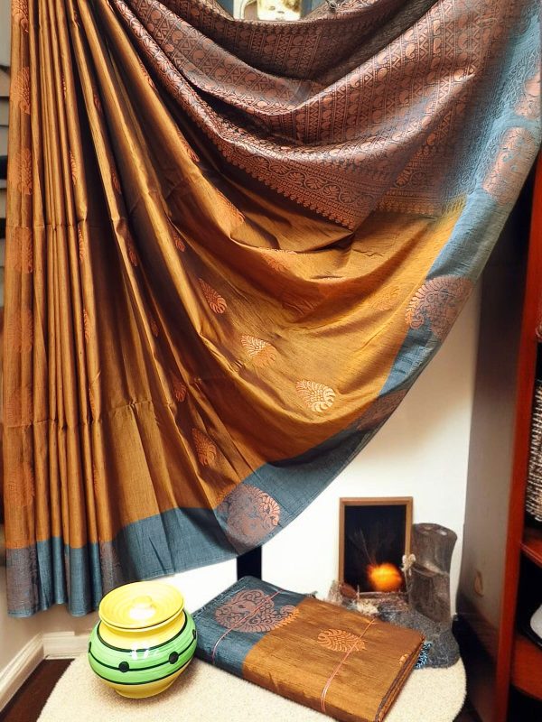 Exclusive Kanchipuram Maha Slub Silk Saree | Grand Wedding Buttas & Contrast Pallu-0019