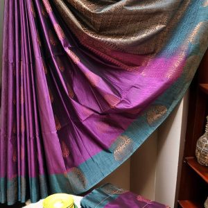 Exclusive Kanchipuram Maha Slub Silk Saree | Grand Wedding Buttas & Contrast Pallu-0024