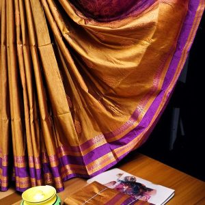 Exclusive Kanchipuram Maha Slub Silk Saree | Grand Wedding Buttas & Contrast Pallu-0025