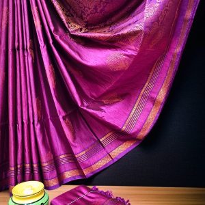 Exclusive Kanchipuram Maha Slub Silk Saree | Grand Wedding Buttas & Contrast Pallu-0027