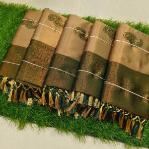 Sneha Mam Inspired Semi Kanchivaram Silk Saree | Banarasi Tissue Party Wear-0010