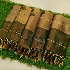 Sneha Mam Inspired Semi Kanchivaram Silk Saree | Banarasi Tissue Party Wear-0028