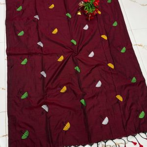 Premium Soft Kaadhi Cotton Saree | 100% Cotton Thread | Running Blouse Included-0015