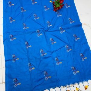 Premium Soft Kaadhi Cotton Saree | 100% Cotton Thread | Running Blouse Included-0019