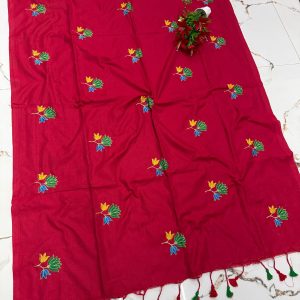Premium Soft Kaadhi Cotton Saree | 100% Cotton Thread | Running Blouse Included-0020