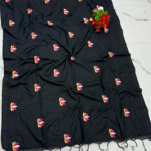 Premium Soft Kaadhi Cotton Saree | 100% Cotton Thread | Running Blouse Included-0023