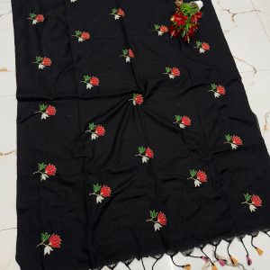 Premium Soft Kaadhi Cotton Saree | 100% Cotton Thread | Running Blouse Included-0025