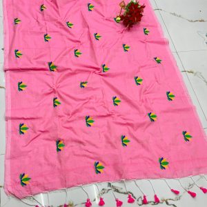 Premium Soft Kaadhi Cotton Saree | 100% Cotton Thread | Running Blouse Included-0032