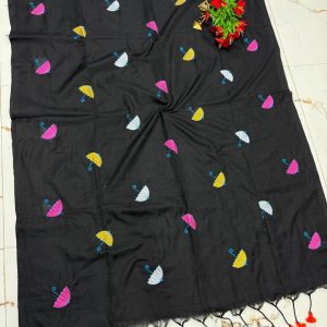 Premium Soft Kaadhi Cotton Saree | 100% Cotton Thread | Running Blouse Included-0054