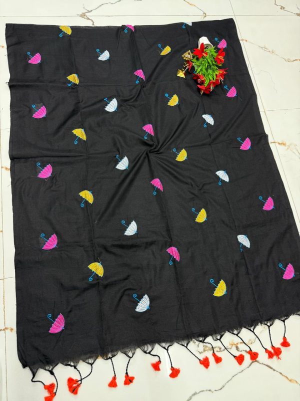 Premium Soft Kaadhi Cotton Saree | 100% Cotton Thread | Running Blouse Included-0054
