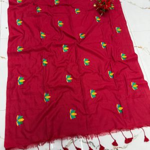 Premium Soft Kaadhi Cotton Saree | 100% Cotton Thread | Running Blouse Included-0061