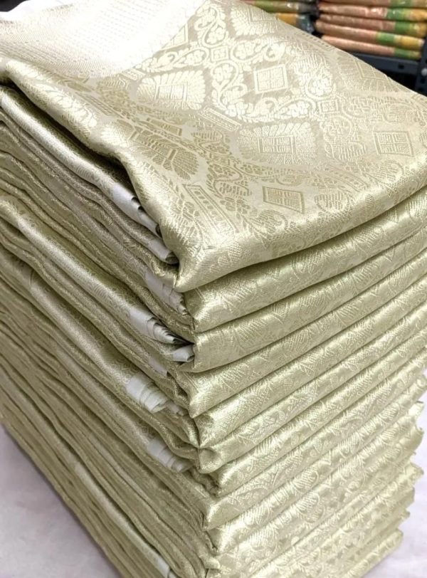Nayanthara Inspired Banarasi Tissue Bridal Saree | 5 Trending Colors | Rich Pallu-0014 - Image 2