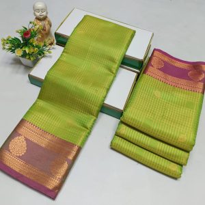 Elegant Semi Soft Silk Saree | Stunning Contrast Pallu | Budget-Friendly Gift Saree-0010