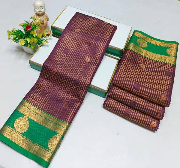 Elegant Semi Soft Silk Saree | Stunning Contrast Pallu | Budget-Friendly Gift Saree-0011