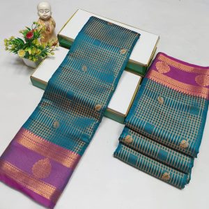 Elegant Semi Soft Silk Saree | Stunning Contrast Pallu | Budget-Friendly Gift Saree-0012