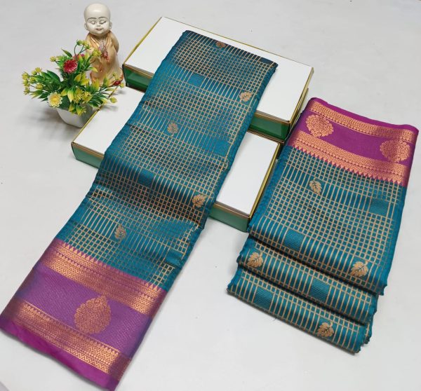 Elegant Semi Soft Silk Saree | Stunning Contrast Pallu | Budget-Friendly Gift Saree-0012