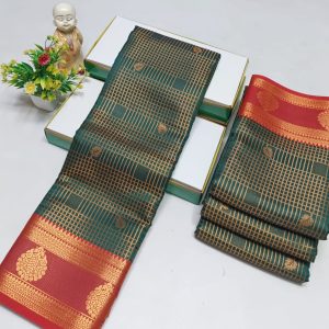 Elegant Semi Soft Silk Saree | Stunning Contrast Pallu | Budget-Friendly Gift Saree-0024