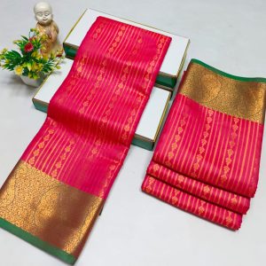 Elegant Semi Soft Silk Saree | Stunning Contrast Pallu | Budget-Friendly Gift Saree-0027