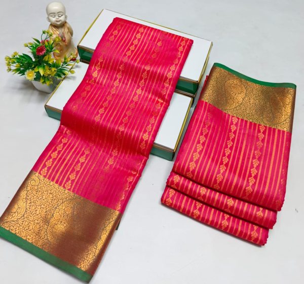Elegant Semi Soft Silk Saree | Stunning Contrast Pallu | Budget-Friendly Gift Saree-0027
