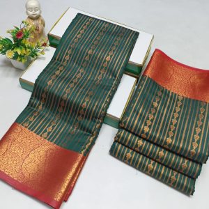 Elegant Semi Soft Silk Saree | Stunning Contrast Pallu | Budget-Friendly Gift Saree-0028
