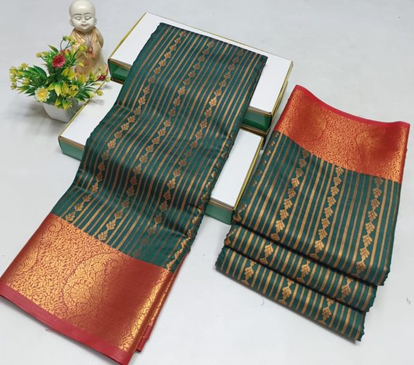 Elegant Semi Soft Silk Saree | Stunning Contrast Pallu | Budget-Friendly Gift Saree-0028