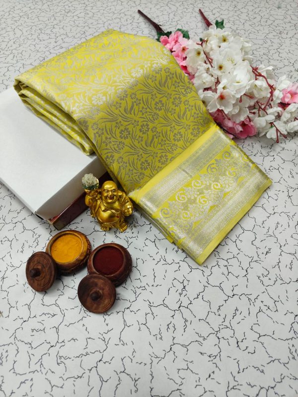 Elite Bridal Pick & Pick Saree | Samuthrika Vasthrakala Style | Real 3D Embossed Silk-0015