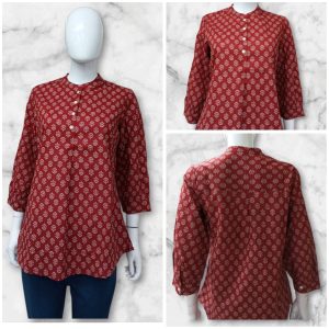 Women's Designer Short Kurti | Jaipuri Pattern | Casual Wear-0013