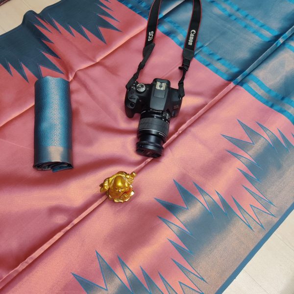 Fancy Big Tower Border Tissue Silk Saree | Rich Pallu | Smooth Silk Texture-0011