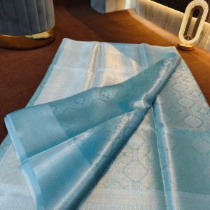 Nayanthara Inspired Banarasi Tissue Bridal Saree | 5 Trending Colors | Rich Pallu-0012